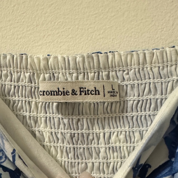 Abercrombie & Fitch Blue and White Floral Mini Dress - Picture 2 of 4